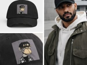Gorra Distressed Black – Based Ape Gang #1513